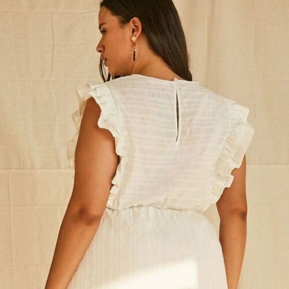 Forever 21 Women's Plus Size 3x 22W NWOT BLACK Ruffle Flounce Tiered Mini Dress - Picture 7 of 8